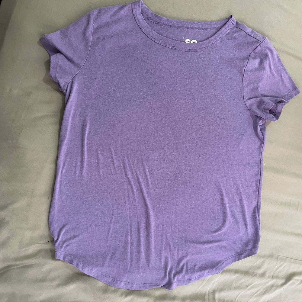 SO purple short sleeve top
